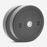 2 x disques olympiques barre 15 kg caoutchouc cross-training Bumper HD Promotion