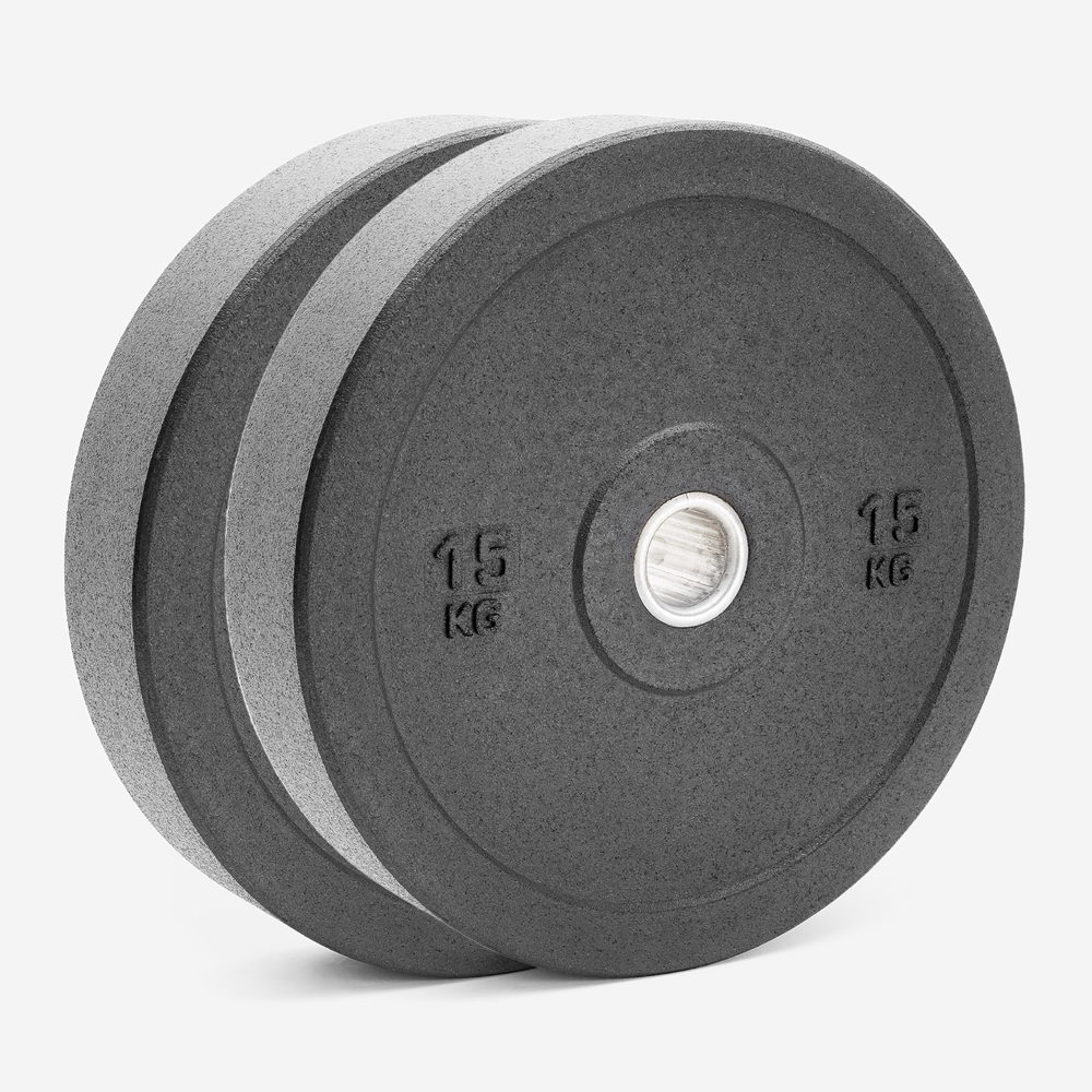 2 x disques olympiques barre 15 kg caoutchouc cross-training Bumper HD