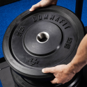 2 x disques de poids en caoutchouc 10 kg haltère olympique gym Bumper Training Réductions