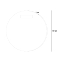 Tapis antichoc rond diamètre 50cm pour salle de sport en caoutchouc 20mm G-Mat Round Remises