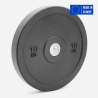 Lot de 2 disques olympiques haltère 10 kg en caoutchouc pour cross training Bumper HD Vente