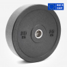 Lot de 2 disques olympiques haltères 20 kg caoutchouc cross training Bumper HD Vente