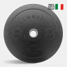 Lot de 2 disques de 10 kg olympiques pour barre de musculation en caoutchouc Bumper HD Italy Vente