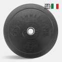 2 x 20 kg olimpionic cross training disques d'équilibre en caoutchouc Bumper HD Italie Vente