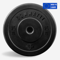 Lot de 2 disques en caoutchouc 25 kg pour haltère olympique Bumper Training Vente
