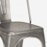 ensemble table ronde 70cm acier 2 chaises vintage style Lix design taerium Caractéristiques