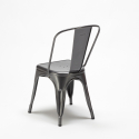 ensemble 2 chaises acier de style design industriel et table ronde 70cm factotum Modèle