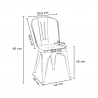 ensemble 2 chaises acier de style design industriel et table ronde 70cm factotum Prix