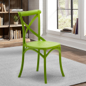 Lot de 20 chaises restaurant bar en polypropylène Vintage Achat