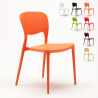 Chaise de cuisine bar café polypropylène empilable intérieur et extérieur Garden Giulietta Remises