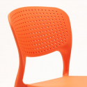 Chaise de cuisine bar café polypropylène empilable intérieur et extérieur Garden Giulietta 
