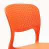 Chaise de cuisine bar café polypropylène empilable intérieur et extérieur Garden Giulietta 