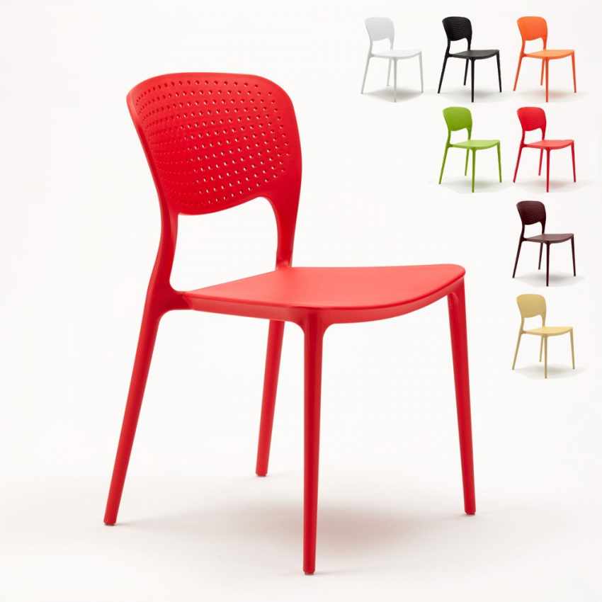 Chaise de cuisine bar café polypropylène empilable intérieur et extérieur Garden Giulietta Réductions