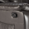 Fauteuil relax inclinable à bascule et pivotant en similicuir Sissi 