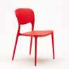 Chaise de cuisine bar café polypropylène empilable intérieur et extérieur Garden Giulietta 