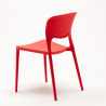 Chaise de cuisine bar café polypropylène empilable intérieur et extérieur Garden Giulietta 