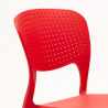 Chaise de cuisine bar café polypropylène empilable intérieur et extérieur Garden Giulietta 