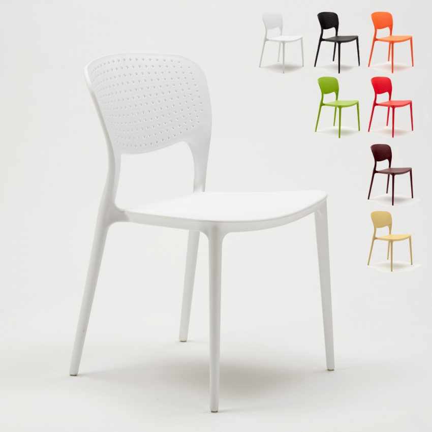 Chaise de cuisine bar café polypropylène empilable intérieur et extérieur Garden Giulietta Catalogue