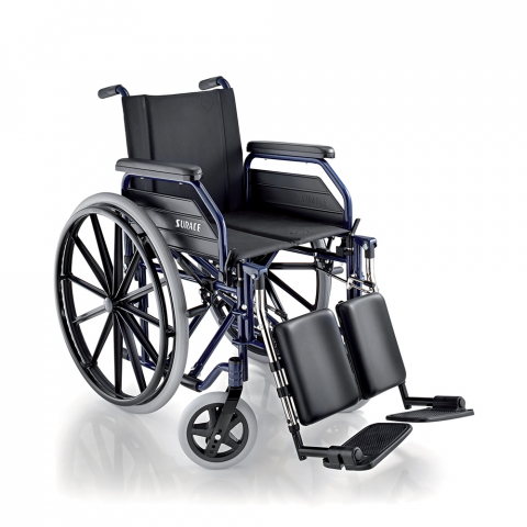 Fauteuil roulant pliant autopropulsé pour personnes âgées handicapées avec repose-jambes 500 Surace