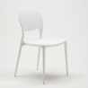 Chaise de cuisine bar café polypropylène empilable intérieur et extérieur Garden Giulietta 