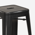 tabouret de bar vintage en métal design industriel style steel stale 78cm 