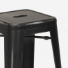 tabouret de bar vintage en métal design industriel style steel stale 78cm 