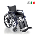 Fauteuil roulant pliable pour personnes âgées handicapées avec repose-jambes 500 Large Surace Vente