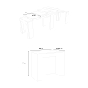 Table console extensible salle à manger 90x48-296cm anthracite Venus Report Catalogue