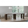 Table console d'entrée extensible 78x47-299cm bois salle à manger Allin Noix Choix