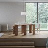 Console d'entrée table à manger extensible 78x47-299cm bois Allin Oak Réductions