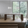 Table console d'entrée extensible 78x47-299cm bois salle à manger Allin Noix Catalogue