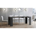 Table console extensible extensible 90x42-302cm anthracite Emy Report Remises
