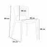 Chaise de cuisine bar café polypropylène empilable intérieur et extérieur Garden Giulietta 