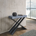 Console design extensible 90x40-300 cm table moderne Diago Concrete Promotion
