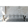 Table à manger console extensible 90x40-300cm design marbre Diago Marble Réductions