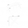 Console extensible 90x40-300 cm table en bois design moderne Diago Fir Catalogue