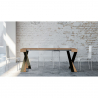 Console extensible 90x40-300 cm table en bois design moderne Diago Fir Remises