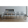 Console extensible 90x40-300cm table en marbre au design moderne Tecno Marble Réductions