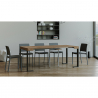 Table console d'entrée extensible 90x40-300cm bois métal Tecno Fir Remises
