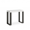 Console extensible 90x40-300cm table à manger design en métal blanc Tecno Vente