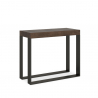 Console extensible 90x40-300cm table à manger moderne en bois Elettra Noix Offre