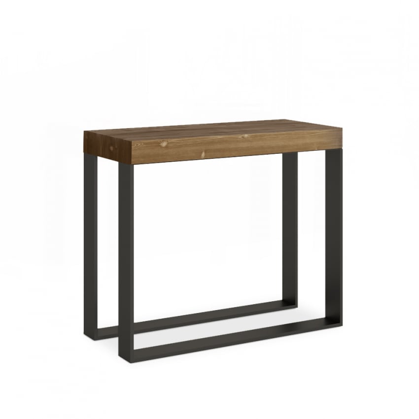 Table extensible moderne Firenze 90x60 en bois pour cuisine et salle à  manger - MobilClick
