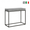 Table console extensible design moderne 90x40-300cm gris Nordica Concrete Vente