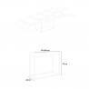 Table console extensible design moderne 90x40-300cm gris Nordica Concrete Catalogue
