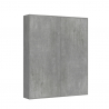 Lit double 160x190cm armoire grise escamotable au mur Kentaro Concrete Remises