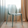 Chaise transparent Salle à Manger bar Femme Fatale Grand Soleil Design en polycarbonate Vente