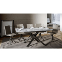 Table à manger extensible 90x120-180cm design moderne marbre Ganty Marble Remises
