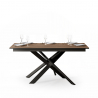 Table à manger en bois extensible moderne 90x160-2200cm Ganty Long Oak Offre