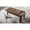 Table à manger design extensible 90x120-180cm bois moderne Bibi Wood Réductions