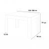 Table à manger design extensible 90x120-180cm bois moderne Bibi Wood Catalogue